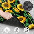 thumbnail image 3 of Honeii Sunflower 1 Print Car Foot Mat Four-Piece Set - Front & Rear Universal Car Floor Mats for SUVs, Trucks, Sedans, 3 of 7