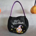 thumbnail image 1 of Bolsas de dulces de Halloween, Cubo de almacenamiento de dulces de Halloween, cesta de regalo portátil, fiesta de botín, truco de calabaza o trato para niños, 1 of 4