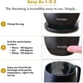 thumbnail image 4 of Nextmug by Nextboom - Temperature-Controlled, Self-Heating Coffee Mug (Black - 14 oz.), 4 of 5