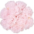 thumbnail image 1 of Ramo de flores artificiales de peonía de seda con tallos Peonías vintage de aspecto real para decoración del hogar y boda (Azul marino), 1 of 4