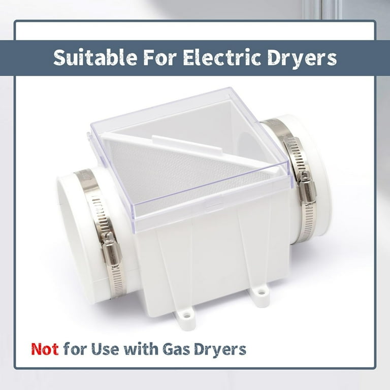 B4B Bang 4 Buck Dryer Duct Lint Trap PCLT4WZW Easy Clean