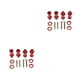 thumbnail image 3 of Vogacara Adaptadores hexagonales RC de 4 piezas, profesional, resistente, resistente, engrosado, accesorios de actualización, kit de ajuste de rojo 2piezas, 3 of 6