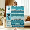 thumbnail image 3 of Soft Warm Mom Blanket - Birthday Gift Blanket for Mom Happy Mothers Day Throw Gift for Mother, Wife, Grandma from Daughter, 30"x40", 3 of 5