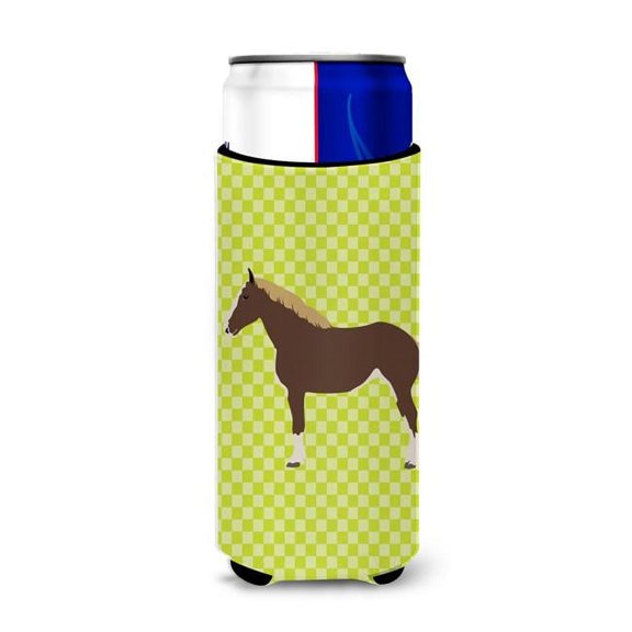 Percheron Horse Green Michelob Ultra Hugger for Slim Cans