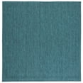 thumbnail image 2 of SAFAVIEH Beach House Tayler Solid Indoor/Outdoor Area Rug, Turquoise, 6'7" x 6'7" Square, 2 of 9