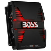BOSS Audio Systems PT1000 Phantom Series 1000W 2 Channel Vehicle Audio Amplifier, Black