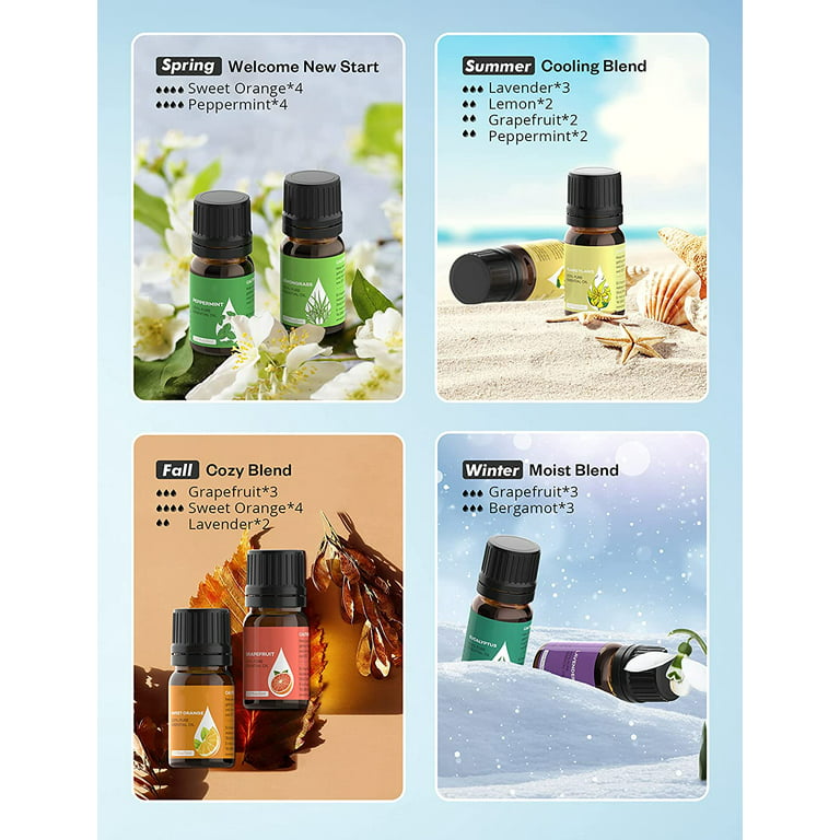 Premium Essential Oils Set Oils Gift Set For Diffuser - Temu
