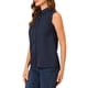 thumbnail image 4 of CAMISA SIN MANGAS DE CUELLO PUNTA PARA MUJER CHIC DE UN SOLO BOTÓN M AZUL OSCURO, 4 of 7
