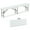 White, variant on Topcobe 6 Feet Plastic Folding Bench Portable Seat with Handle and Lock, Outdoor Patio Furniture for Garden Backyard Pool Deck-Gray