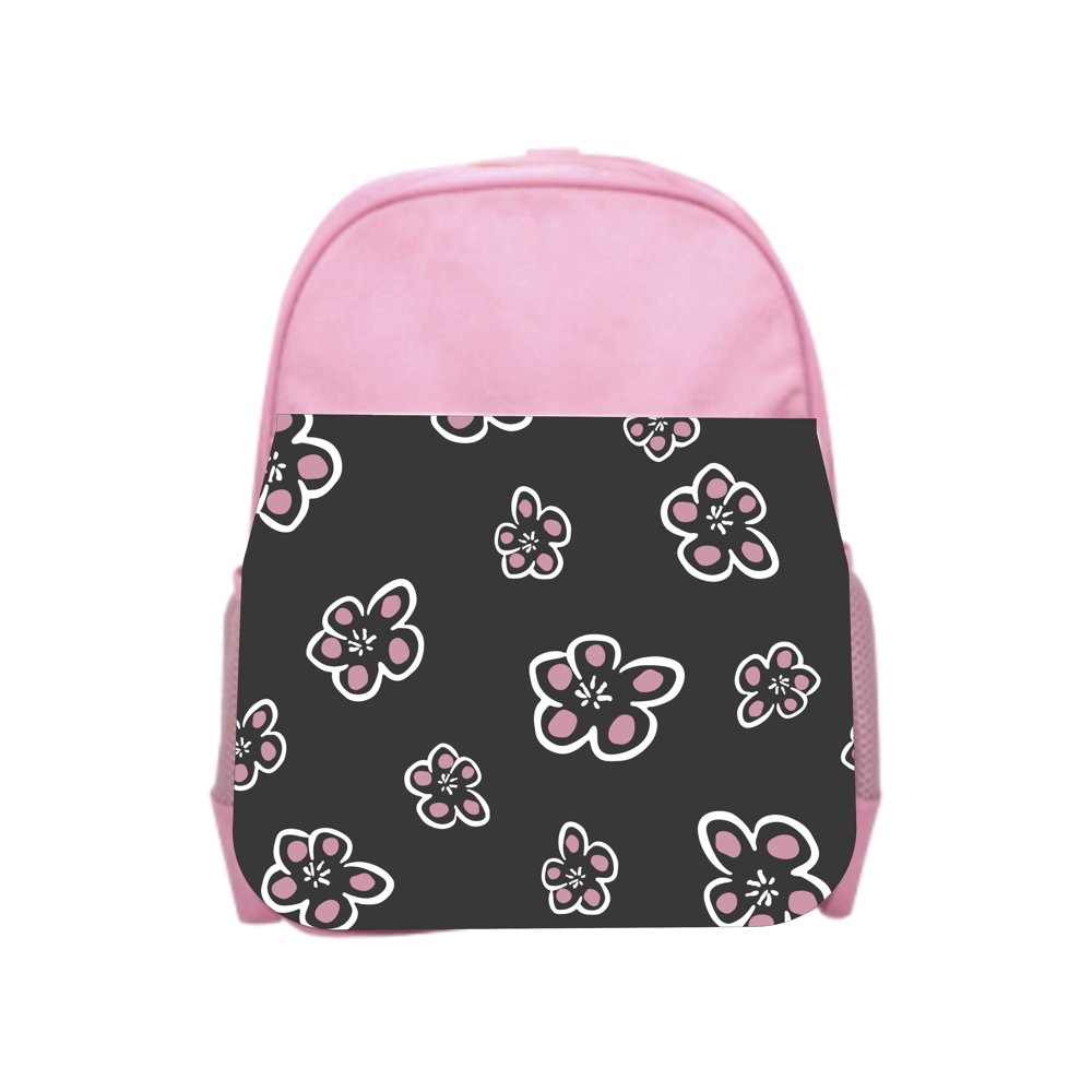 Accessory Avenue Flowers Pink Girls Preschool Toddler Backpack & Lunch Box Set