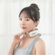 Neck Massager,Neck & Shoulder Massager,Vagus Nerve Stimulator for Neck4-Head Electric Massager,6 Modes & 14 Intensity Levels,Cordless Rechargeable Design,Shoulder Relaxation(White)