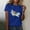 Blue, variant on Womens Short Sleeve Tops Summer T Shirts Round Neck Causal Fashion Basic Tee Halloween T Shirt Women Sanderson Shirt Witches Graphic Tees Casual Sh Women's Short Sleeve T-Shirt