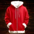 thumbnail image 2 of Zip Up Hoodie for Women 2025 Fashion Long Sleeve Fur Trim Plain Hooded Sweatshirt with Pockets Jacket Coat, 2 of 4