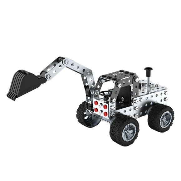 Jouet de Voiture d'Ingénierie en Métal pour Enfants, Modèle Créatif, Blocs de Construction, Cadeau