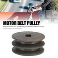 thumbnail image 3 of Polea De Correa Del Motor, Polea De Correa Del Motor Sin Escobillas De Larga Vida útil Con Orificio En H De Acero De Fabricación Profesional De Doble Ranura Para Accesorios, 3 of 7