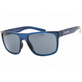 Calvin Klein Blue Gradient Rectangular Men's Sunglasses