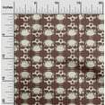 thumbnail image 2 of oneOone Cotton Cambric Brown Fabric Skull Craft Projects Decor Fabric Printed By The Yard 56 Inch Wide-7B, 2 of 6