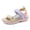 M10-Navy, variant on 9-10 Years Teen Girls Sandal Open Toe Sport Shoes With Strap Closure For Backyard Play Active Footwear Navy