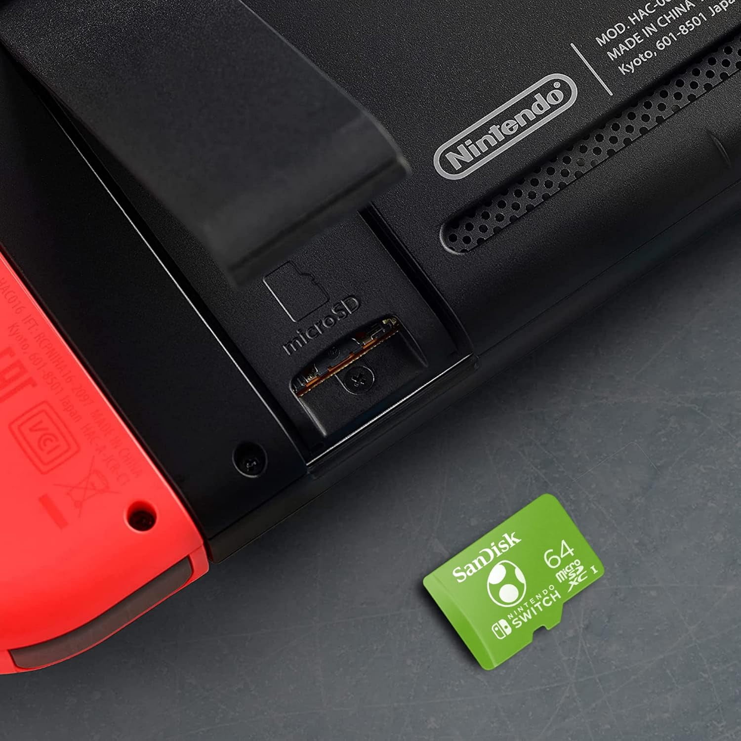 64GB microSDXC Card Licensed for Nintendo Switch, Yoshi Edition