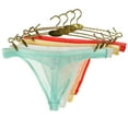 thumbnail image 2 of Men's Underwear T-Back Thong G-String Sexy Breathable Tangas Mesh Thong See Through Underpant Sezy Lingerie Male Panties E L, 2 of 6