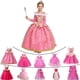 thumbnail image 2 of Vestido de la Bella Durmiente Aurora para niñas, manga larga, hombros descubiertos, bata de encaje, hermoso regalo de Navidad para niños, elegantes trajes de fiesta de princesa, 2 of 4