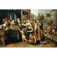 thumbnail image 2 of Frans Francken the Younger 14x11 Black Ornate Wood Framed Double Matted Museum Art Print Titled: The Seven Works of Mercy (1617), 2 of 5