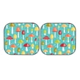 thumbnail image 7 of Haiem Mushrooms Windshield Sun Shade: Universal Foldable 2-Piece Car Front Window Sunshade - Blocks Uv Rays, And Reduces Heat,Essential Car Accessory Medium, 7 of 7
