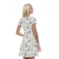 thumbnail image 2 of Women’s A Line Swamp Summer Dress, Retro Triangle Arrangement, Cross Wrap V Neck, 6 Sizes, by Ambesonne, 2 of 2