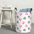 thumbnail image 6 of Honeii Flower on ladybirds Print Laundry Hamper Basket,Baby Nursery Woven Storage Basket for Toys Bin,Pillows,Blankets,Clothes-, 6 of 6