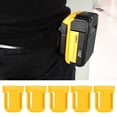 thumbnail image 4 of Battery Fixing Bracket, Freely Install Prevent Fall Out 5pcs Battery Storage Rack  For 18-60V Batteries Yellow, 4 of 8
