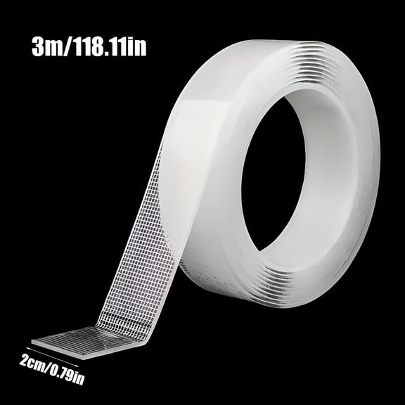 ICERUN 2026 New Super Strong Double-Sided Nano Tape - Clear Removable,Waterproof Pet Adhesive - Heavy Duty,Extra Strong Adhesive Tape for Home and Office Use,1-5M