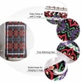 thumbnail image 5 of Red Purple Green Boho Shower Curtains for Bathroom Waterproof Fabric Bath Curtains Decor Bath Tub Curtain Ethnic Abstract Geometric Art Decorative Shower Curtain Sets with 12 Hooks, 72x72 Inch, 5 of 6