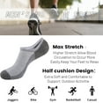 thumbnail image 6 of Cooplus Mens No Show Socks 10 Pairs Cushioned Non Slip Invisible Sock for Men, 6 of 7