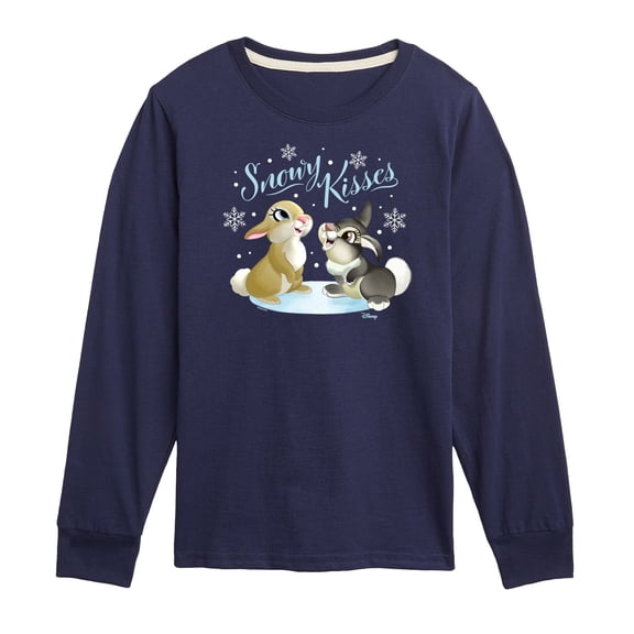 Disney Bambi - Christmas - Snowy Bunny Kisses - Toddler & Youth Long Sleeve Graphic T-Shirt