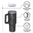 thumbnail image 4 of Halloween Spider Web with Purple Icons Tumbler with Handle and Lid,40oz Double Wall Vacuum Insulated Tumbler,Cups Gift for Women and Men, 4 of 7