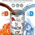 thumbnail image 4 of 1pc Baseball Coach 30oz Tumbler with Straw & Handle - Insulated Stainless Steel Cup | Holiday Gift for Man Women (Christmas, Valentine's, Birthday), 4 of 7
