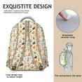 thumbnail image 5 of Fashionable Cat Design Backpack for Women & Girls - Waterproof Bookbag for School & Travel - Roomy Laptop Backpack with Side Pockets - Trendy Floral Cat Print, 5 of 6