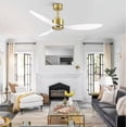 thumbnail image 4 of Breezary Sawyer 52 in. Indoor Gold White-Blades Ceiling Fan with Remote Control, 4 of 4
