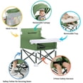 thumbnail image 4 of Asiento elevador portátil para bebés Sunchildor con bandeja y toldo verde, 4 of 7