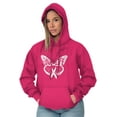 thumbnail image 4 of Love Life Butterfly Breast Cancer Hoodie Sweatshirt Women Brisco Brands S, 4 of 6