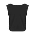 thumbnail image 4 of cocolona Womens Workout Tank Tops Crew Neck Sleeveless Yoga Sports Gym Crop Shirts, 4 of 6