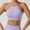Purple, variant on Cxenplz Women's Sport Bras Seamless Spaghetti Straps Bralette Halter Neck Everyday Sleeping Bra Full Coverage High Support Sports Bras