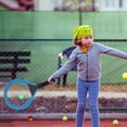 thumbnail image 1 of HEALEEP 2Pcs Orange Tennis Racket Badminton Tennis Rackets Compact Design Outdoor Sports Coordination Improvement, 1 of 5