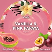 Air Wick Plug-In Scented Oil Warmer Air Freshener Refills, Vanilla & Pink Papaya, 4 Count