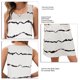 thumbnail image 4 of Vestido sin mangas a rayas, informal, suelto, con bolsillos laterales, vestido sencillo a rayas de verano con cuello redondo, 4 of 4