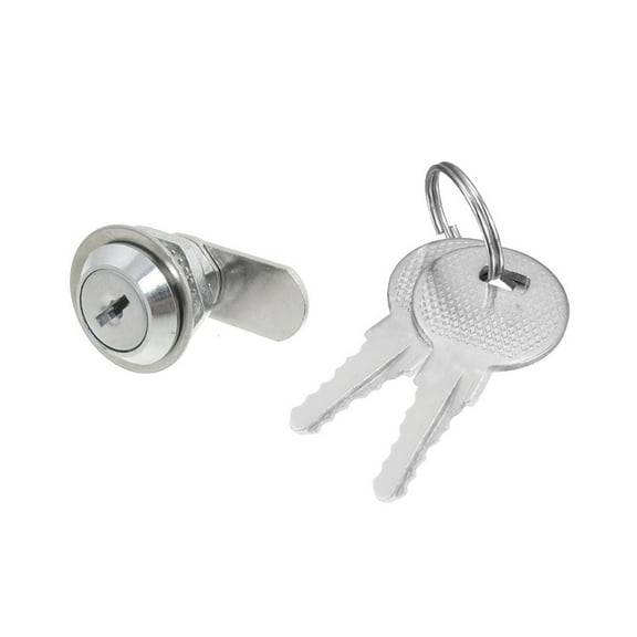 Mailbox 0.7" Male Thread Quarter Turn Security Cam Lock w 2 Keys