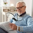 thumbnail image 3 of HAOAN Hands Free Magnifying Glass 5X Dimmable Neck Wear Magnifier with 24 Ultra Bright LEDs Light USB Rechargeable LED Magnify, 3 of 10