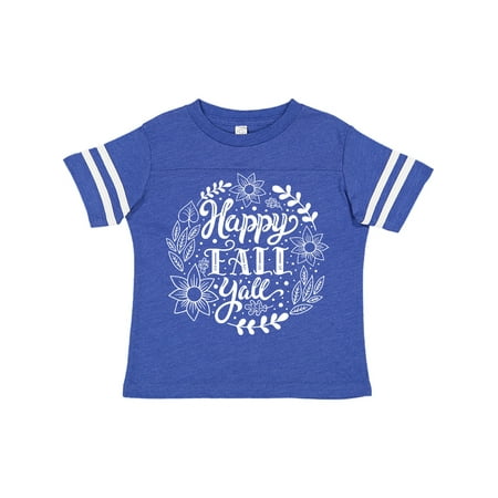 

Inktastic Happy Fall Y all with Wreath Leaves and Laurels Gift Toddler Boy or Toddler Girl T-Shirt