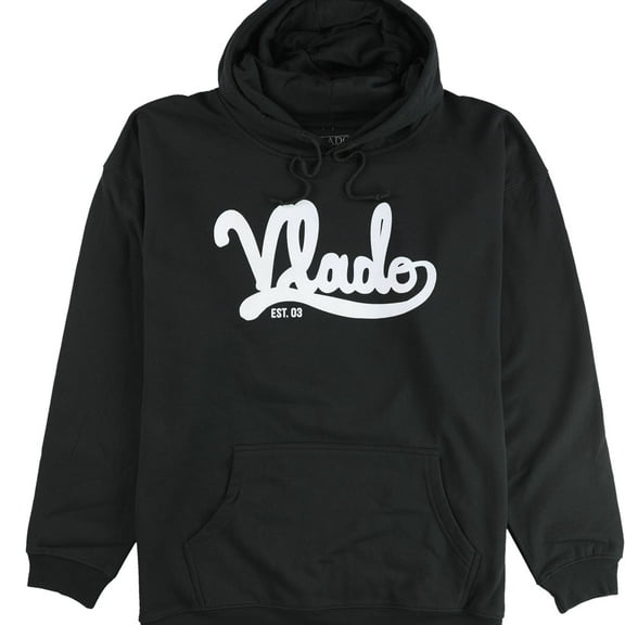 Vlado Mens Classic Hoodie Sweatshirt, Black, XX-Large