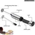 thumbnail image 5 of mousseur Lait Lectrique, Mulsionneur De Lait, Mousseur De Lait En Acier Inoxydable, Et Mousse Froidepour Cafs, Expressos, Latts, Cappucinos, 5 of 5